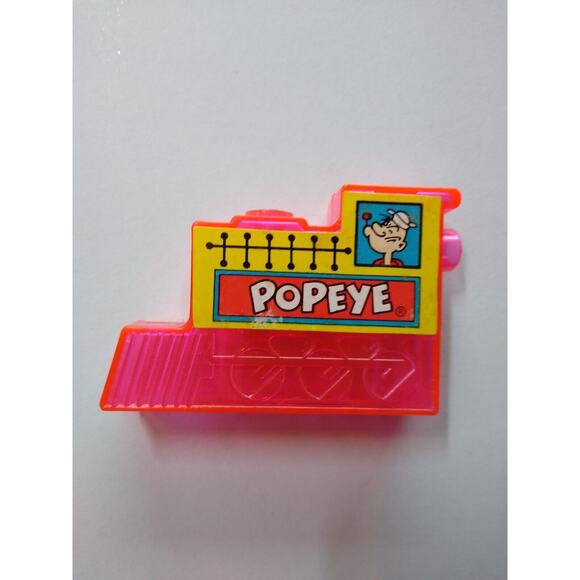 Popeye Plastic Bubble Railroad Choo Choo Train Toy Vintage Hong Kong 1960's - Picture 2 of 7